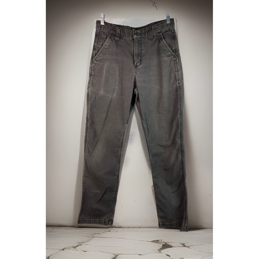 Carhartt Relaxed Fit 30X32 Gray Straight Leg Cargo Workwear Pants